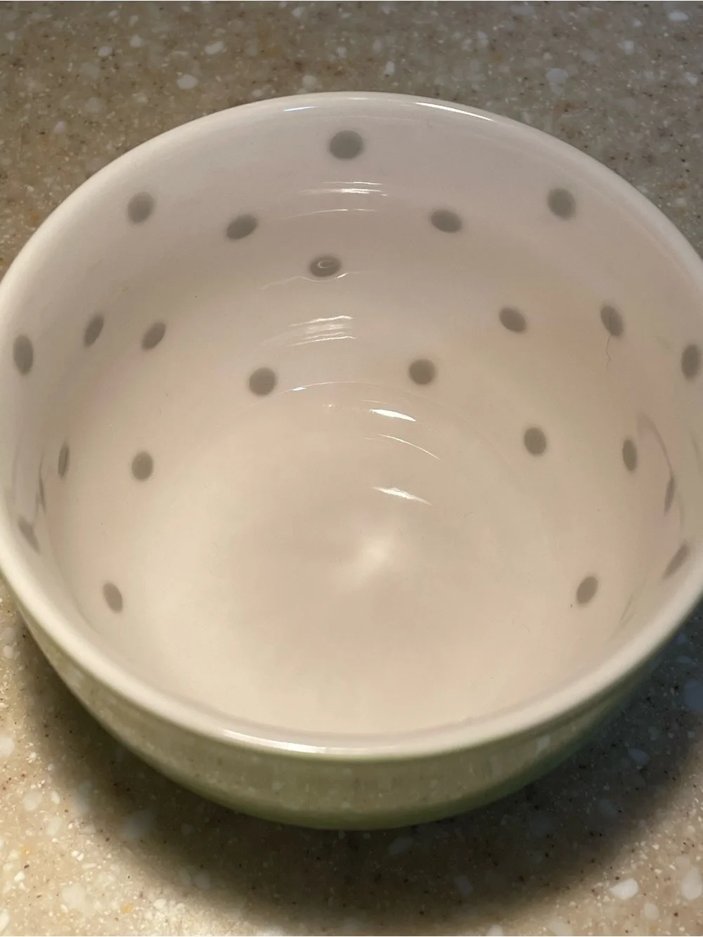 2005 Starbucks Pastel Green Polka Dot Mug